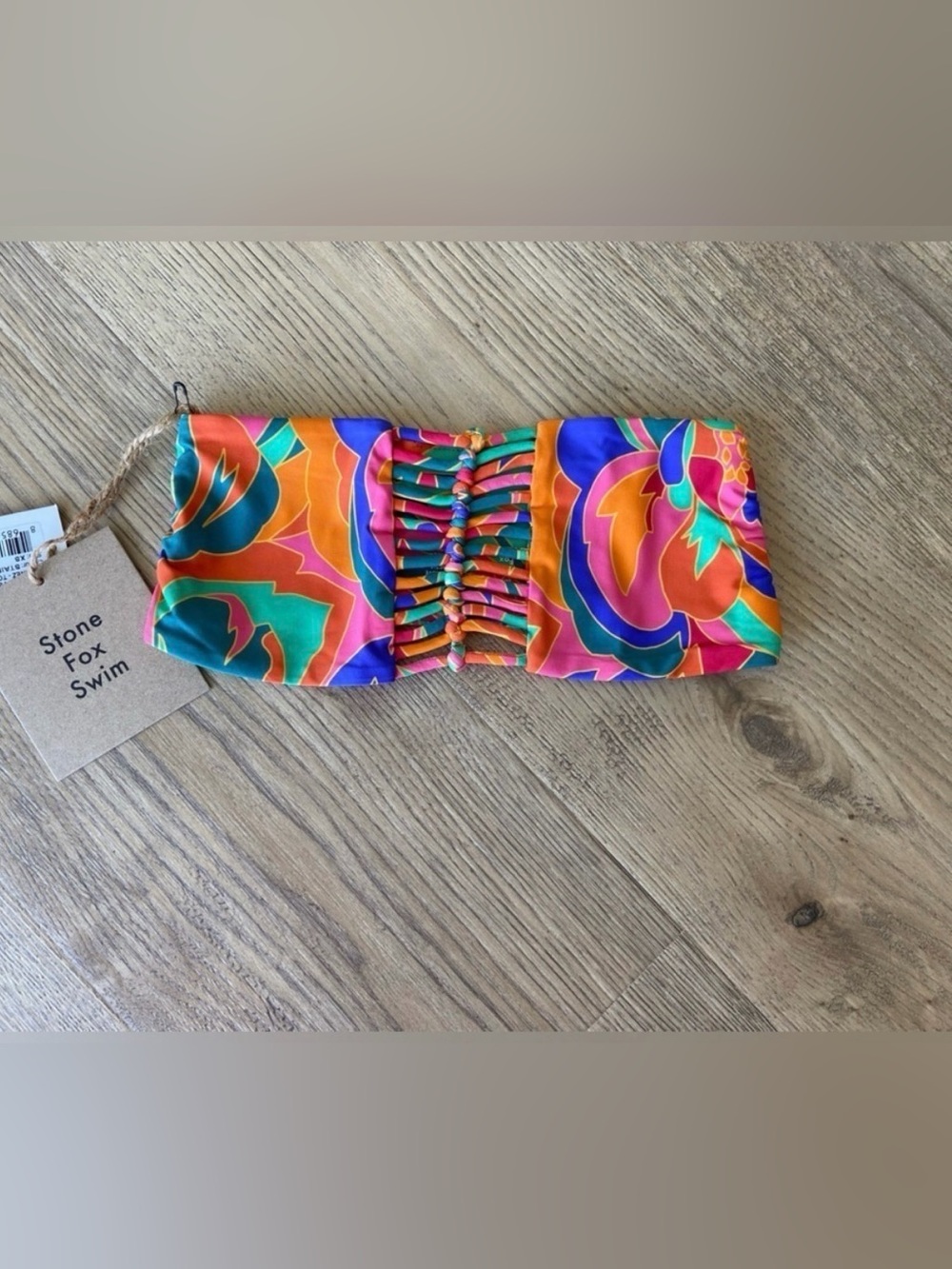Stone Fox x Revolve Inez Bikini Top Colorful Strapless Bikini Top Womens Size XS